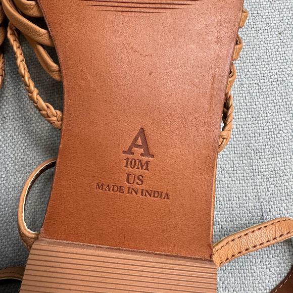 Anthropologie Edie Woven Sandals Women's 10 Strappy Coastal Beach - Picture 12 of 13